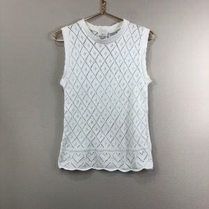 TR Bentley Vintage Crochet Sweater Vest